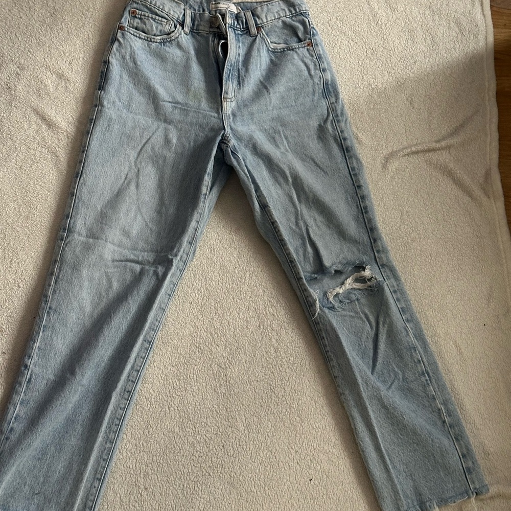 Garage Light Blue Straight Leg Jeans - Soze 27